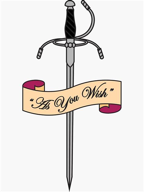 As You Wish Graphic Sticker For Sale By 5040designs Redbubble