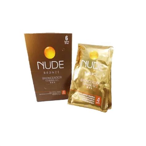 Nude Bronceador Tanning Gel Caja Sobres Ml