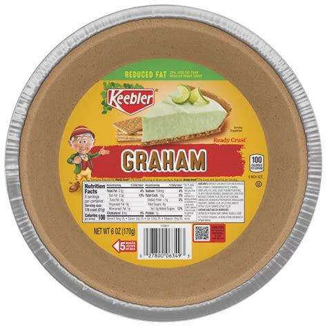 Keebler Ready Crust Reduced Fat Graham Pie Crust Shop Baking Ingredients At H E B