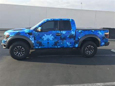 Ford Raptor Blue Camo Full Sail Graphics