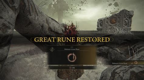 Elden Ring How To Activate Malenia S Great Rune Isolated Divine