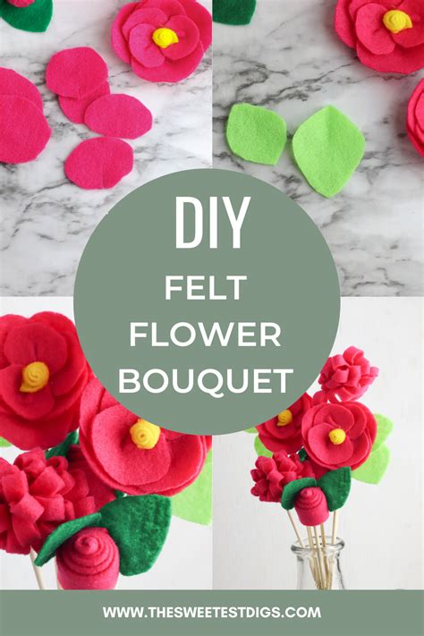 Make This Diy Felt Flowers Tutorial The Sweetest Digs