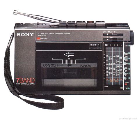 Sony Wa 5000 Manual Portable Radio Cassette Recorder Hifi Engine