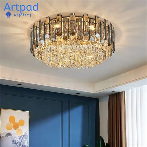 Nordic Led Lustres De Teto Cristal Ouro Luxo Ilumina O Jantar Sala