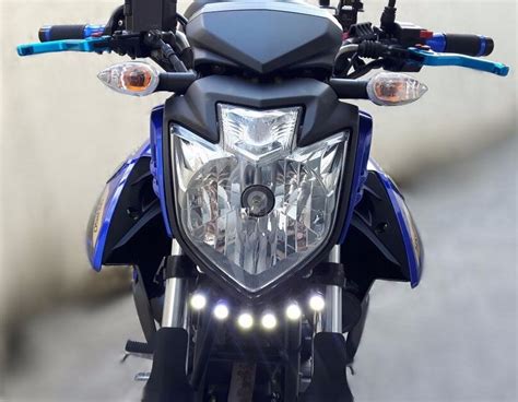 Farol De Milha Led W Drl Moto Yamaha Ys Fazer Unid R