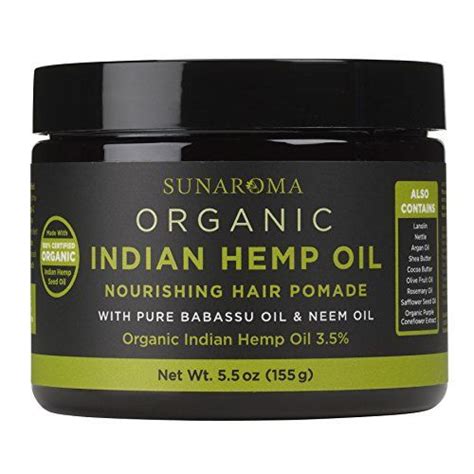 Sunaroma Organic Hair Pomades Indian Hemp Oil To View Further For