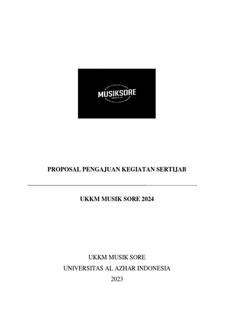 Proposal Pengajuan Kegiatan Sertijab Pdf