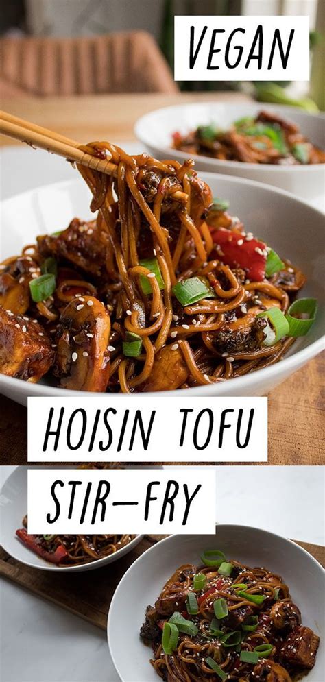 Hoisin Tofu Noodle Stir Fry Vegan Recipe Eating Vegan With Me