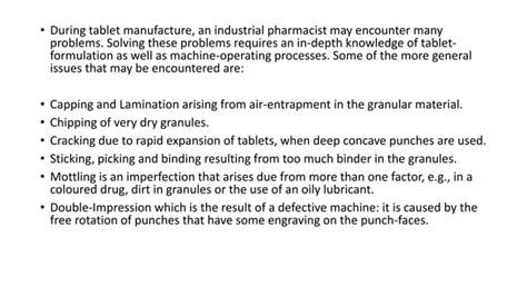 Tablet Coating Defects And Their Remedies Ppt