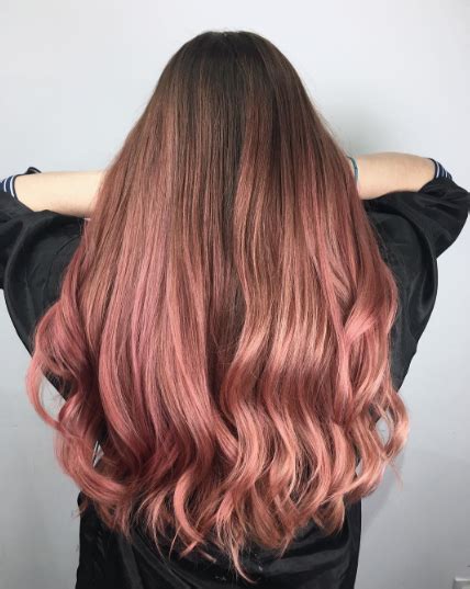 Beautiful Rose Gold Hair By Roy Ren At Unfade Hair Studio Gold Hair