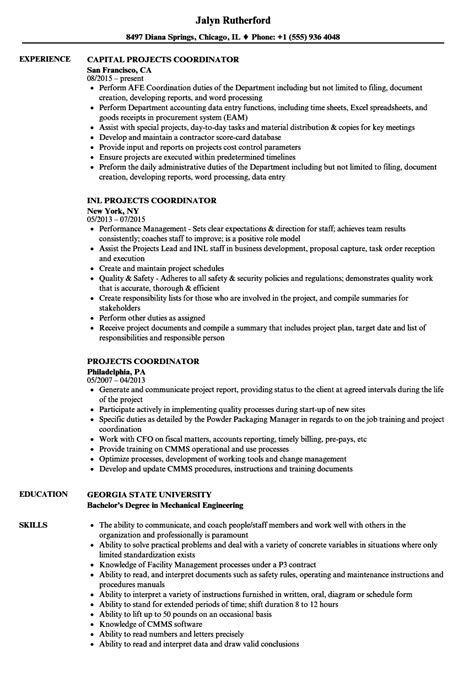 Project Coordinator Cv Example A Project Coordinator Is The Person In