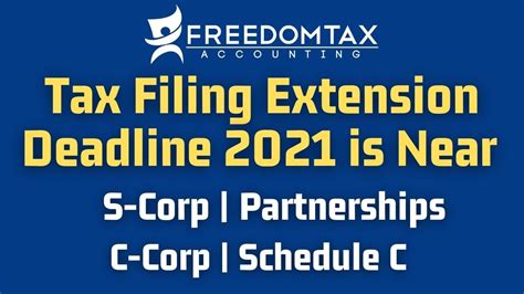 Tax Filing Extension Deadline 2021 Is Near Youtube