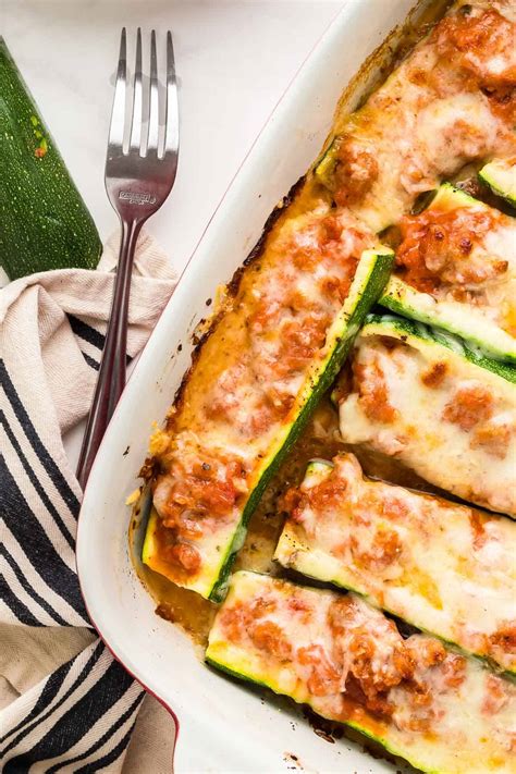 Cheese And Sausage Stuffed Zucchini Boats Cheerful Cook