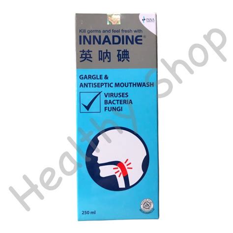 Jual Innadine Gargle Antiseptic Mouthwash Ml Kota Surabaya