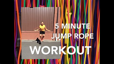 5 Minute Jump Rope Bodyweight Workout Youtube