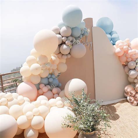 Buy Balloon Arch Garland Kit Pastel Pink Blue Balloon Kit With Grey