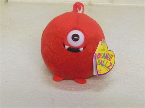 Muno Ty Beanie Babie Ballz Yo Gabba Gabba New 25in Keyclip Charm New