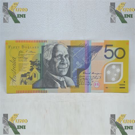 Koleksi Real Uang Kertas Aud Australia Versi Agak Lama Unc