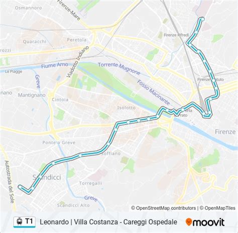 Linea T Orari Fermate E Mappe Careggi Ospedale Aggiornato