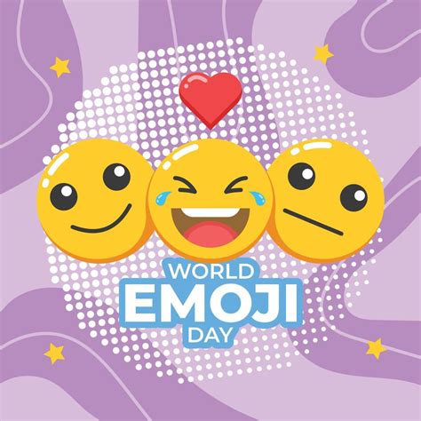 Vector illustration of world emoji day 21459533 Vector Art at Vecteezy