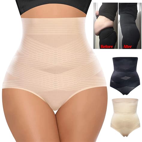 Tummy Control Slimming Shapewear Panties For Women High Waist Cincher Butt Lifter Shaping