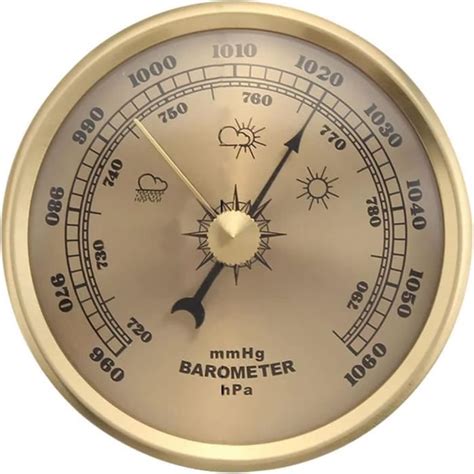 3 en 1 Baromètre Cadran Type Baromètre Ménage Station Météo Baromètre