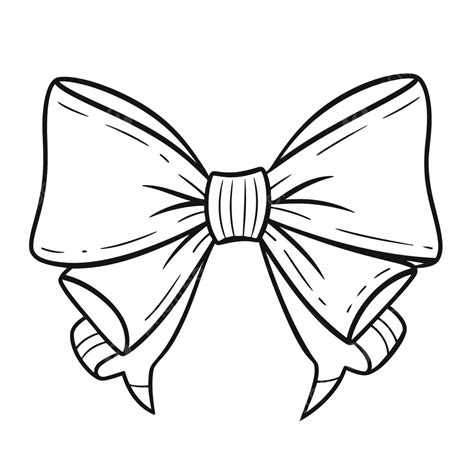 Bow Drawing Outline Christmas Cheer Ribbon Clipart Drawings Bows