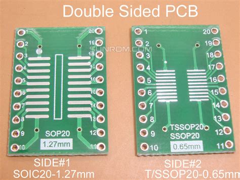 Soic Tssop Ssop Adapter Pcb Sunrom Electronics