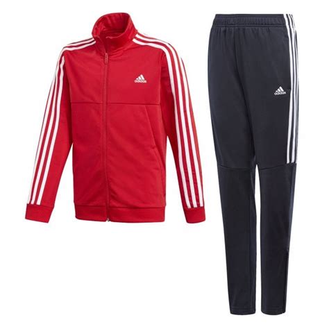 Adidas Boys Tiro Tracksuit Red Bmc Sports