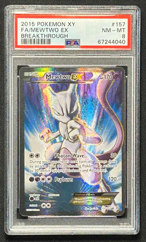 Mewtwo Ex Pokemon Breakthrough Full Art Holo Psa