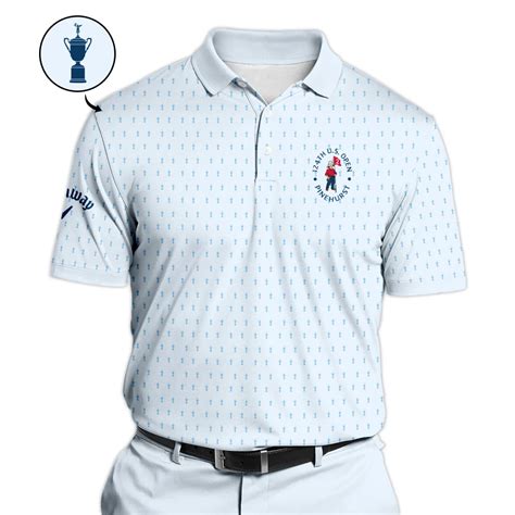 124th Us Open Pinehurst Golf Polo Shirt Callaway Pattern Cup Pastel