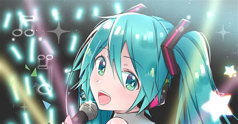 初音ミク 歌うよー！ すぽのイラスト Pixiv