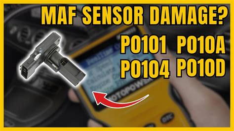 Mass Air Flow Sensor Damage Issues Check Engine Code P P P