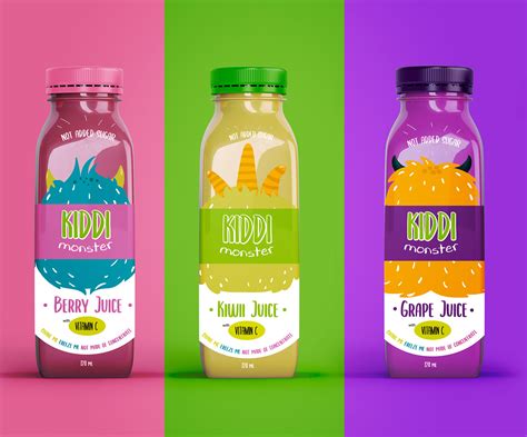 Kids Juice Packaging Design On Behance