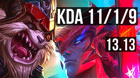 Kled Vs Yone Top 11 1 9 2 2m Mastery 1700 Games 6 Solo Kills