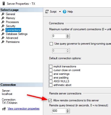 enable remote connections  sql server  ip address community