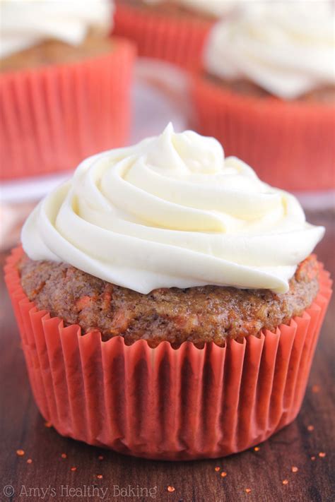 Classic Carrot Cake Cupcakes Amys Healthy Baking