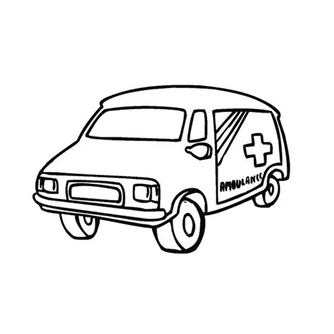 Coloriage Ambulance A Imprimer