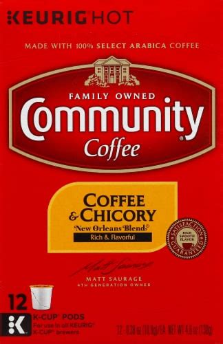 Community Coffee® Coffee And Chicory K Cup Coffee Pods 12 Ct Kroger