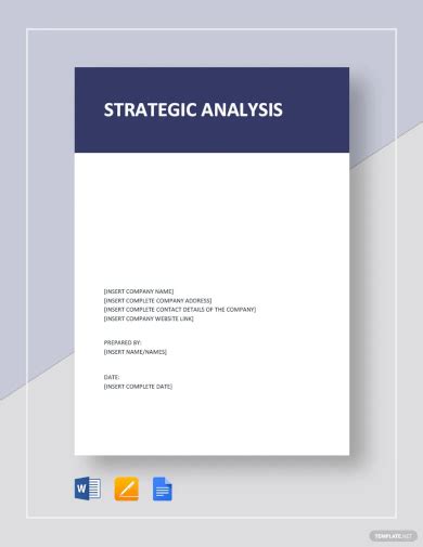 Strategic Analysis Report 9 Examples Format Docs Pages Word Pdf