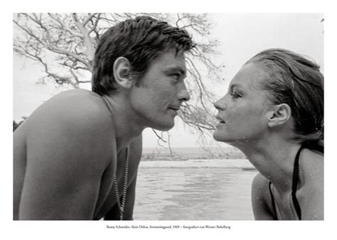 Romy Schneider Alain Delon Swimmingpool 1969 Schwarzweiß Plakate