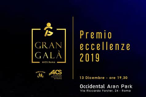 Gran Gala AICS Roma Premio Eccellenze 2019 A R A