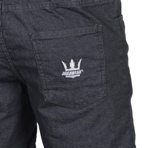 Jigga Wear Spodenki Jeansowe Crown Stitch Szare Klasykshop