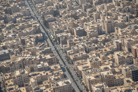 Vogelperspektive Von Teheran Stadt Der Iran Stockfoto Bild Von Mode