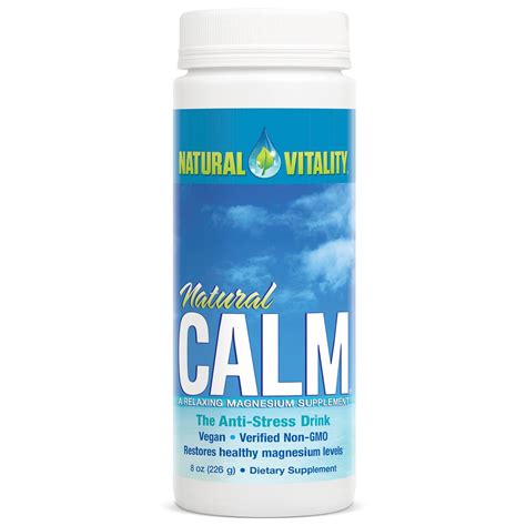 Natural Vitality Calm Raspberry Lemon Flavor Magnesium Oz Amazon