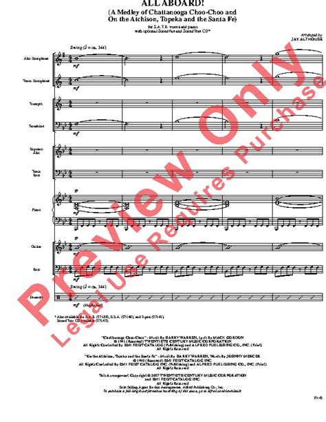 All Aboard Sheet Music by Jay Althouse (SKU: 27143) - Stanton's Sheet Music