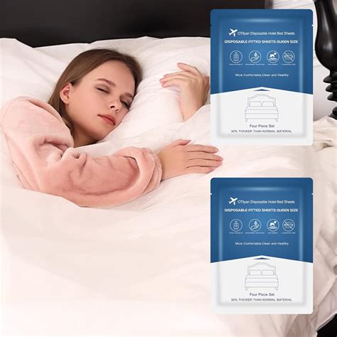 Amazon Otityan Pack Disposable Bed Sheets Queen Size Disposable