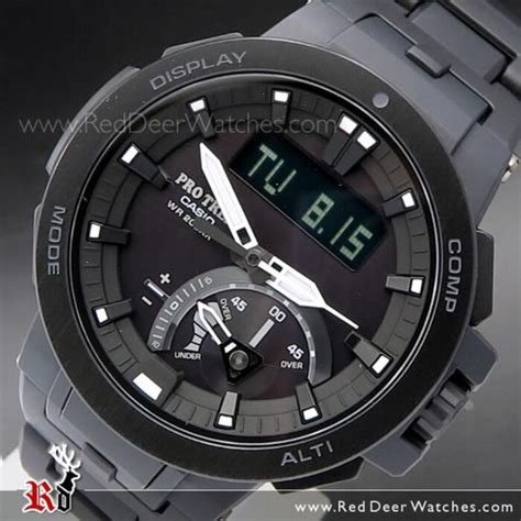 Casio Protrek Solar Sapphire Tide Moon Data Multiband Watch Prw