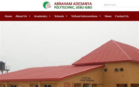 Abraham Adesanya Poly Admission List 2024 2025 Is Out 1st 2nd 3rd