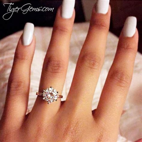 Pin By Tiger Gemstones On Ct Prong Solitaire Ring Classic